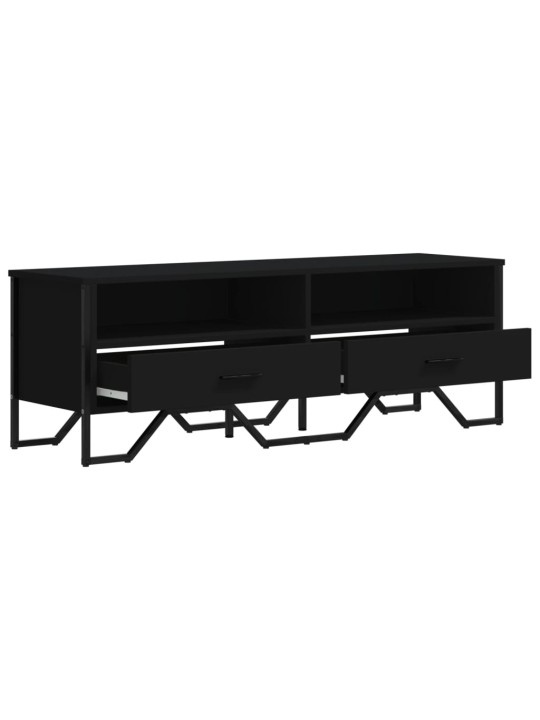 TV skříňka černá 122 x 34 x 41 cm kompozitní dřevo
