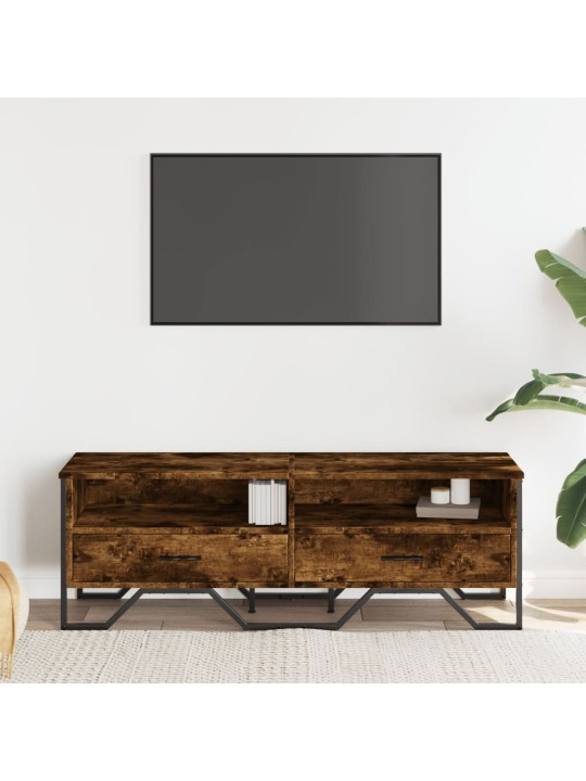 TV skříňka kouřový dub 122 x 34 x 41 cm kompozitní dřevo