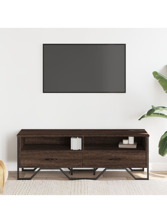 TV skříňka hnědý dub 122 x 34 x 41 cm kompozitní dřevo