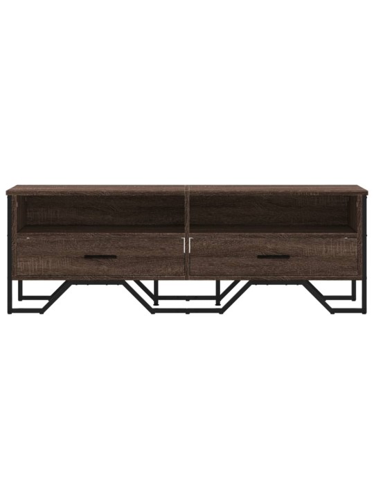 TV skříňka hnědý dub 122 x 34 x 41 cm kompozitní dřevo
