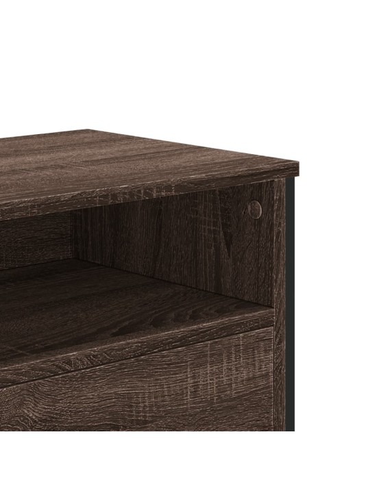 TV skříňka hnědý dub 122 x 34 x 41 cm kompozitní dřevo