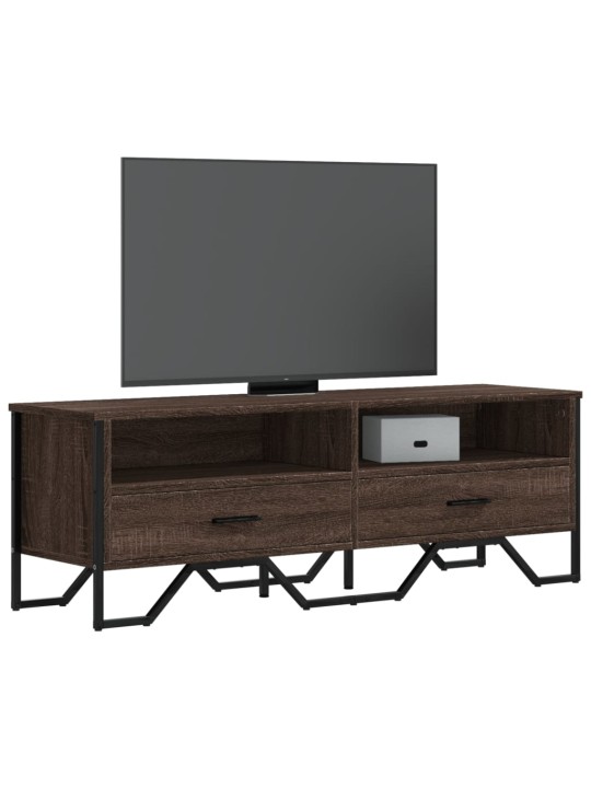 TV skříňka hnědý dub 122 x 34 x 41 cm kompozitní dřevo