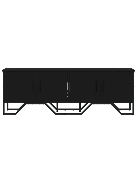 TV skříňka černá 122 x 34 x 41 cm kompozitní dřevo