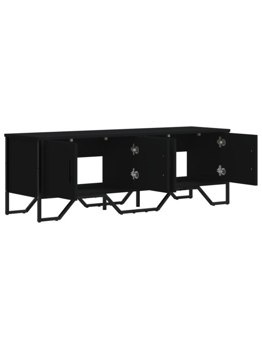 TV skříňka černá 122 x 34 x 41 cm kompozitní dřevo