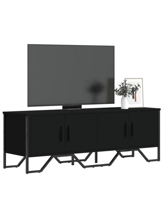 TV skříňka černá 122 x 34 x 41 cm kompozitní dřevo