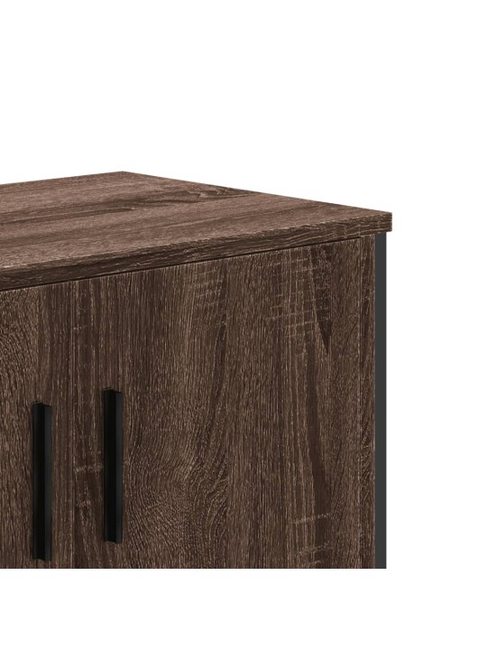 TV skříňka hnědý dub 122 x 34 x 41 cm kompozitní dřevo