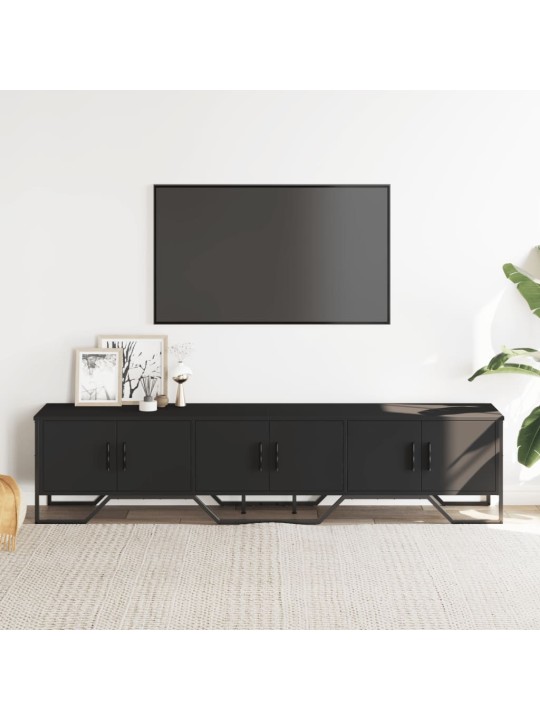 TV skříňka černá 180 x 34 x 41 cm kompozitní dřevo