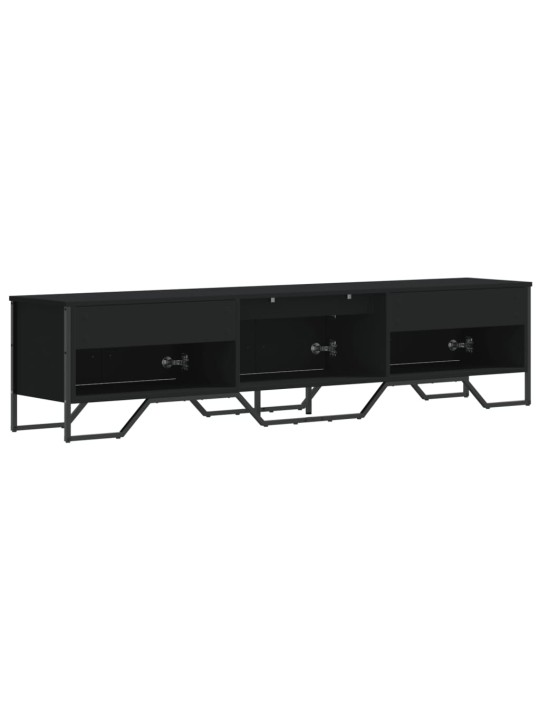 TV skříňka černá 180 x 34 x 41 cm kompozitní dřevo