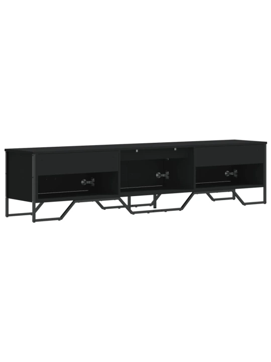 TV skříňka černá 180 x 34 x 41 cm kompozitní dřevo