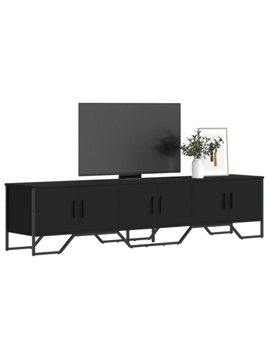 TV skříňka černá 180 x 34 x 41 cm kompozitní dřevo