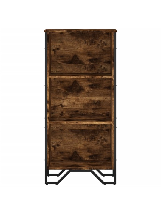 Knihovna kouřový dub 50 x 31 x 106 cm kompozitní dřevo