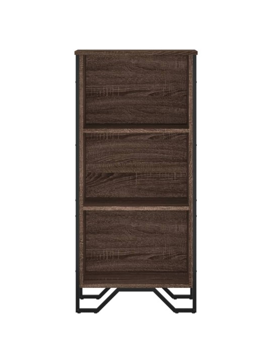 Knihovna hnědý dub 50 x 31 x 106 cm kompozitní dřevo