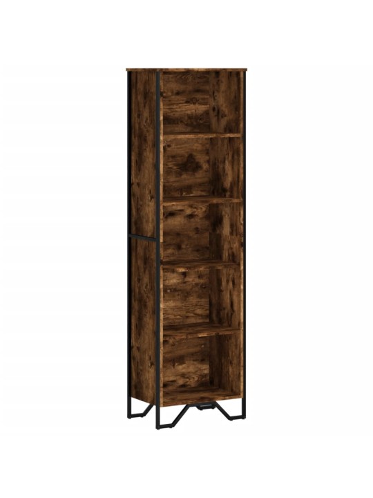 Knihovna kouřový dub 50 x 31 x 169 cm kompozitní dřevo