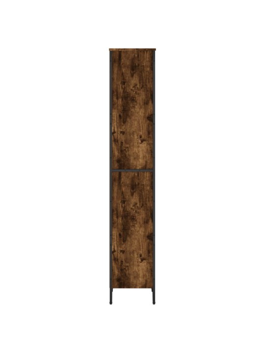 Knihovna kouřový dub 50 x 31 x 169 cm kompozitní dřevo
