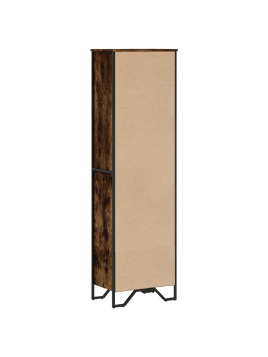 Knihovna kouřový dub 50 x 31 x 169 cm kompozitní dřevo