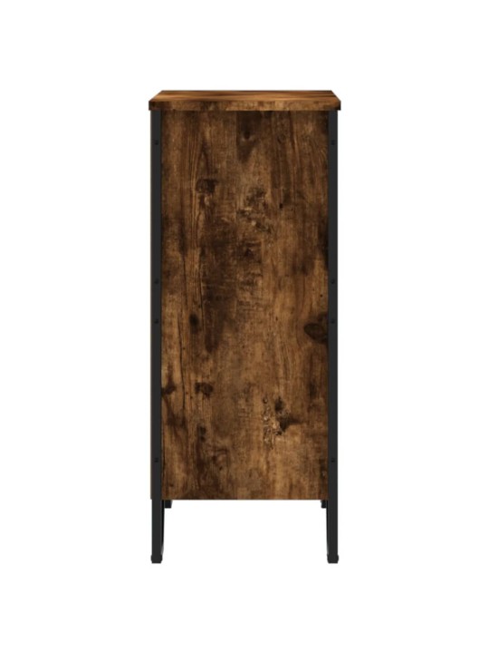 Knihovna kouřový dub 80 x 31 x 74,5 cm kompozitní dřevo