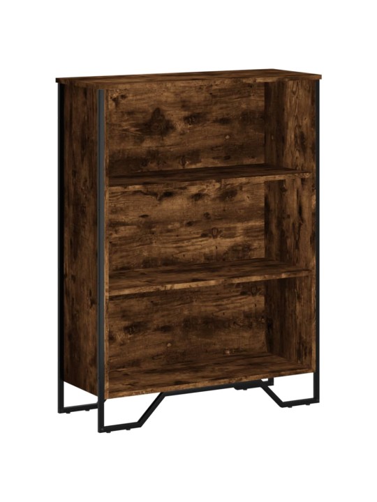 Knihovna kouřový dub 80 x 31 x 106 cm kompozitní dřevo