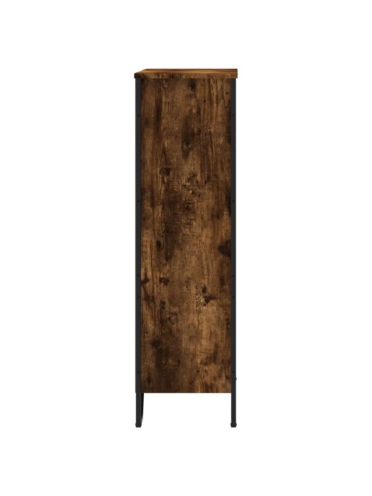 Knihovna kouřový dub 80 x 31 x 106 cm kompozitní dřevo