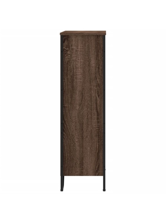 Knihovna hnědý dub 80 x 31 x 106 cm kompozitní dřevo