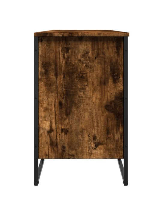 Botník kouřový dub 90 x 38 x 61,5 cm kompozitní dřevo