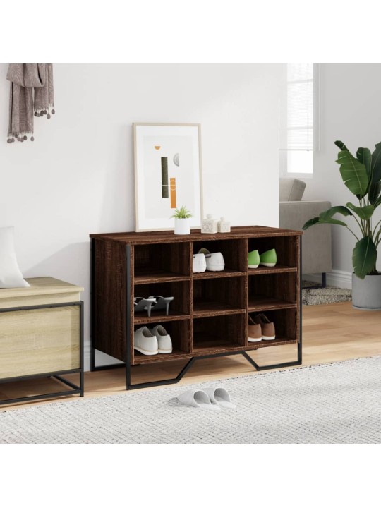 Botník hnědý dub 90 x 38 x 61,5 cm kompozitní dřevo