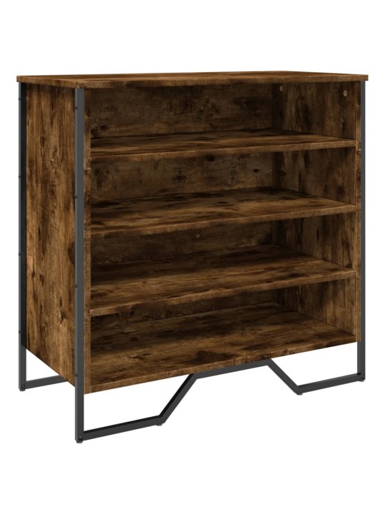 Botník kouřový dub 80 x 38 x 78 cm kompozitní dřevo