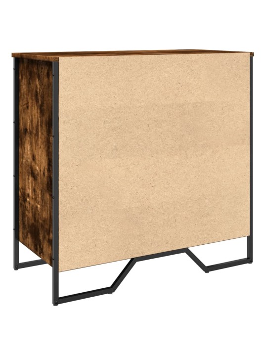 Botník kouřový dub 80 x 38 x 78 cm kompozitní dřevo