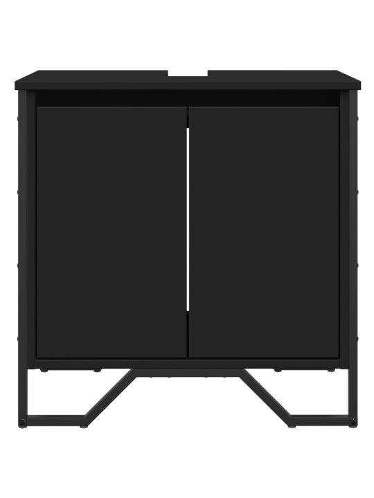 Koupelnová skříňka pod umyvadlo černá 60x35x60 cm kompozit