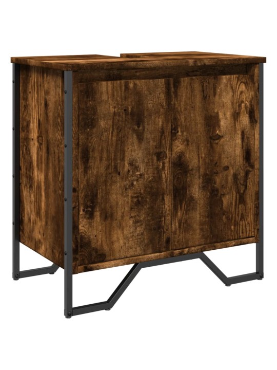 Koupelnová skříňka pod umyvadlo kouřový dub 60x35x60cm kompozit