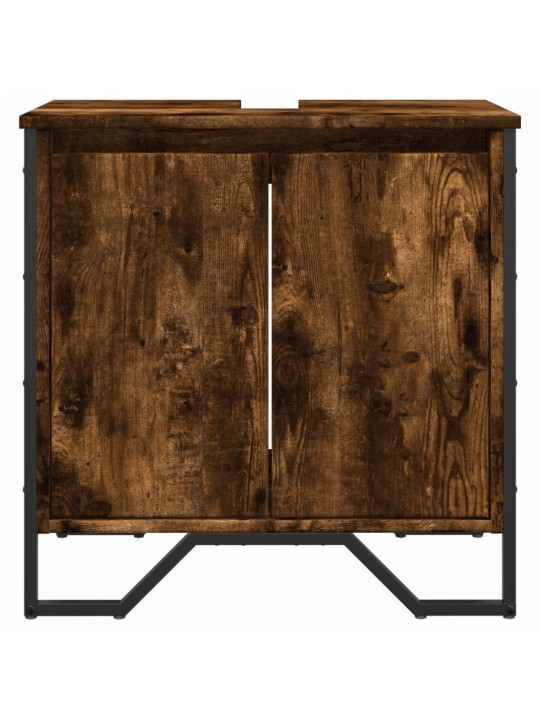 Koupelnová skříňka pod umyvadlo kouřový dub 60x35x60cm kompozit