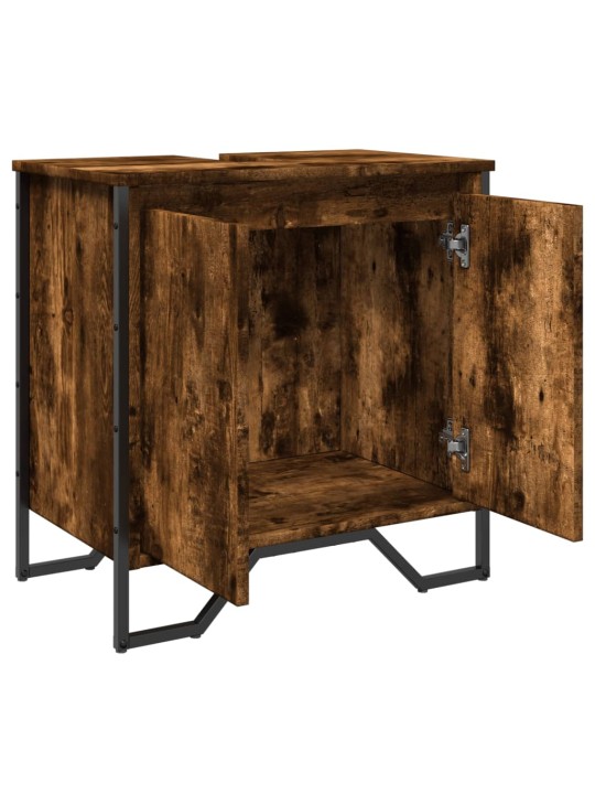 Koupelnová skříňka pod umyvadlo kouřový dub 60x35x60cm kompozit