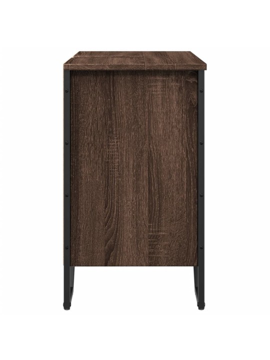 Koupelnová skříňka pod umyvadlo hnědý dub 60x35x60 cm kompozit