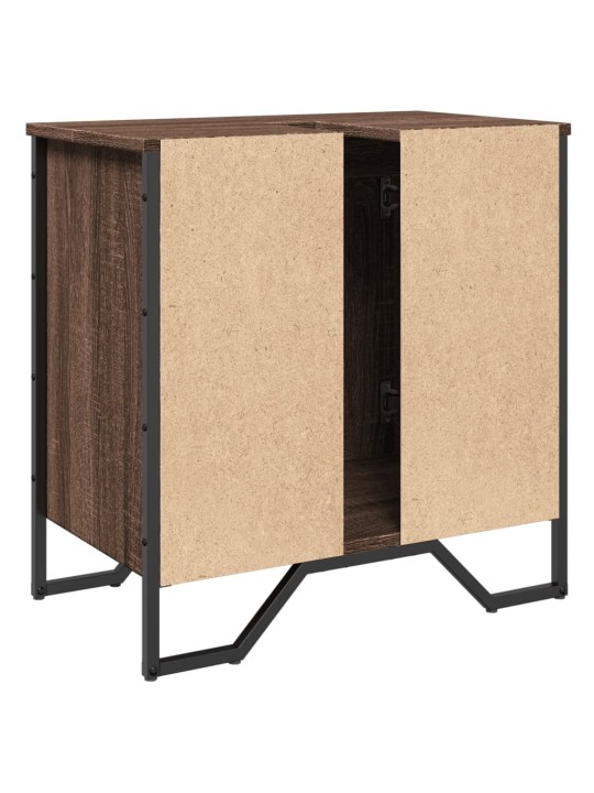 Koupelnová skříňka pod umyvadlo hnědý dub 60x35x60 cm kompozit