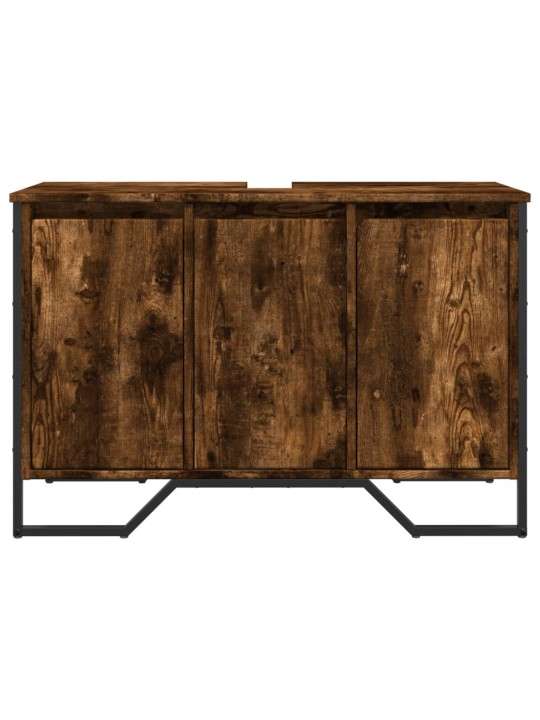Koupelnová skříňka pod umyvadlo kouřový dub 91x35x60cm kompozit