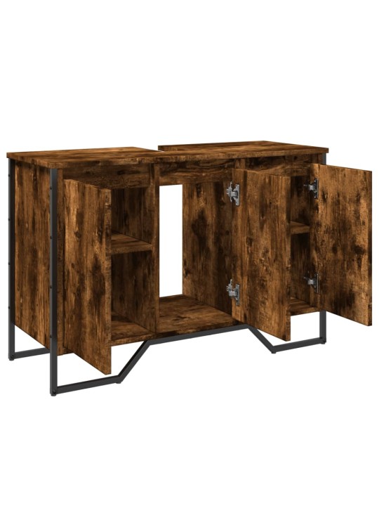 Koupelnová skříňka pod umyvadlo kouřový dub 91x35x60cm kompozit