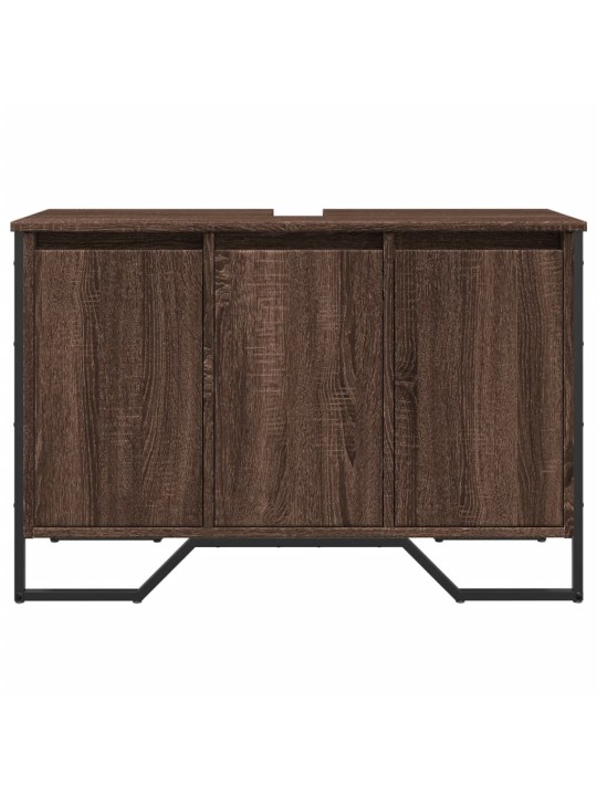 Koupelnová skříňka pod umyvadlo hnědý dub 91x35x60 cm kompozit