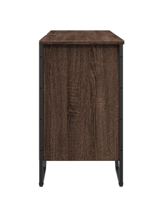 Koupelnová skříňka pod umyvadlo hnědý dub 91x35x60 cm kompozit
