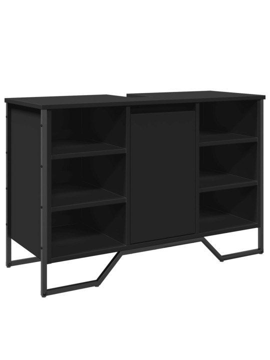 Koupelnová skříňka pod umyvadlo černá 91x35x60 cm kompozit