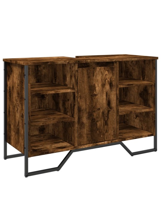 Koupelnová skříňka pod umyvadlo kouřový dub 91x35x60cm kompozit