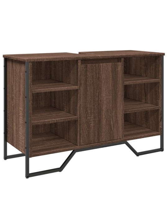 Koupelnová skříňka pod umyvadlo hnědý dub 91x35x60 cm kompozit