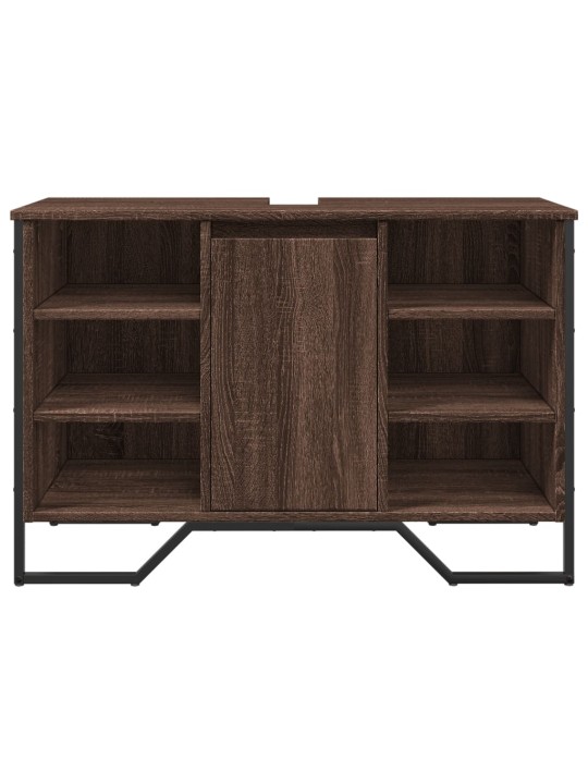 Koupelnová skříňka pod umyvadlo hnědý dub 91x35x60 cm kompozit