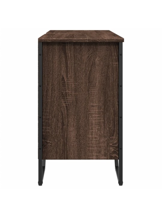Koupelnová skříňka pod umyvadlo hnědý dub 91x35x60 cm kompozit