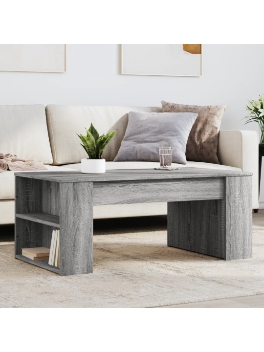 Konferenční stolek šedý sonoma 102x55x42 cm kompozitní dřevo