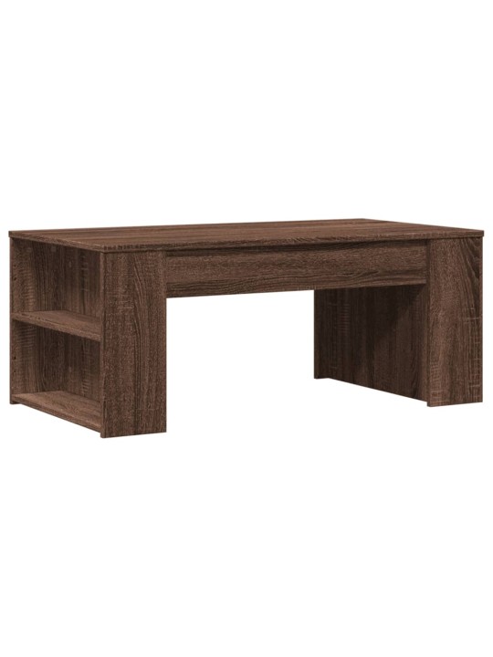 Konferenční stolek hnědý dub 102 x 55 x 42 cm kompozitní dřevo