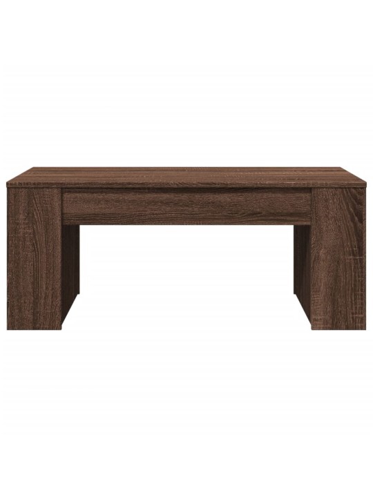 Konferenční stolek hnědý dub 102 x 55 x 42 cm kompozitní dřevo