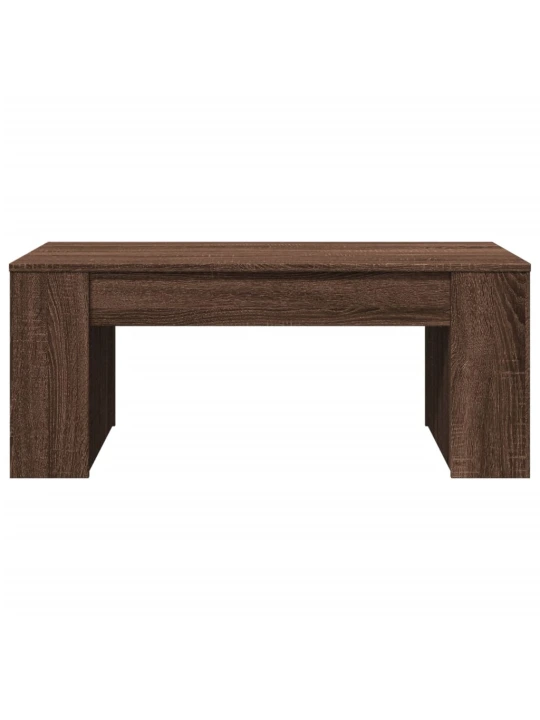 Konferenční stolek hnědý dub 102 x 55 x 42 cm kompozitní dřevo