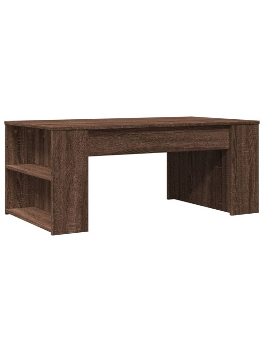 Konferenční stolek hnědý dub 102 x 55 x 42 cm kompozitní dřevo