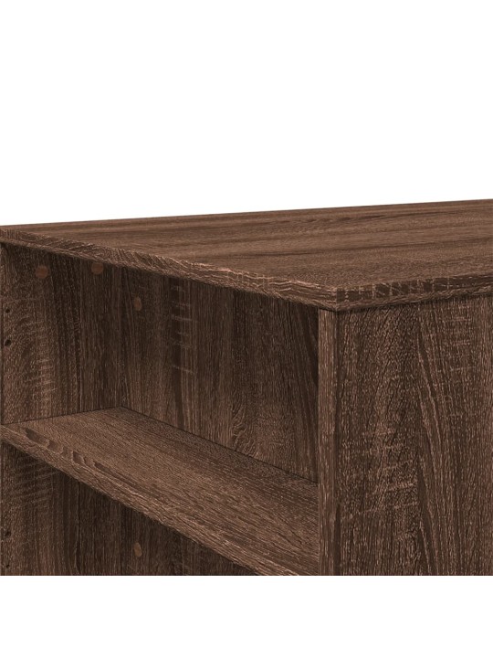 Konferenční stolek hnědý dub 102 x 55 x 42 cm kompozitní dřevo