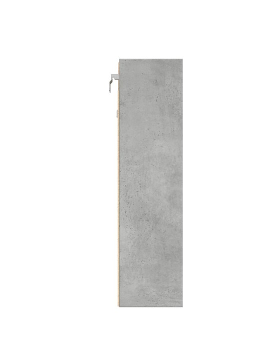 Vitrína betonově šedá 100 x 15 x 58 cm kompozitní dřevo
