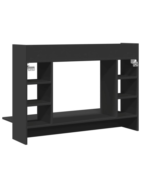 Nástěnný psací stůl černý 105 x 48 x 75 cm kompozitní dřevo
